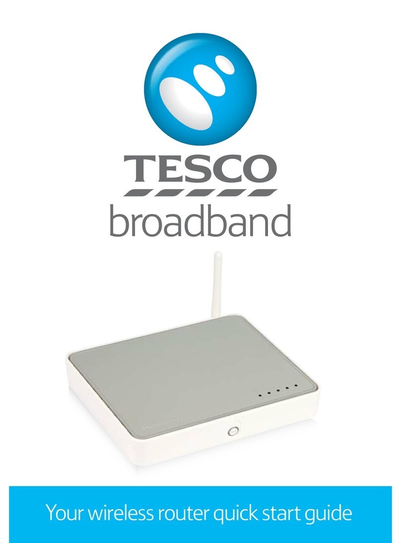 Tesco Broadband router quick start guide