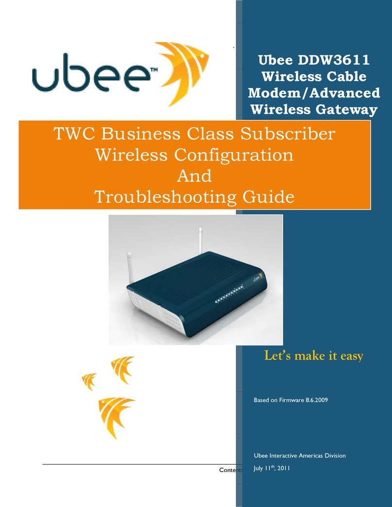 Ubee DDW3611 User manual