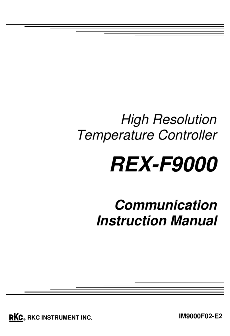RKC INSTRUMENT REX-F9000 Use and care manual
