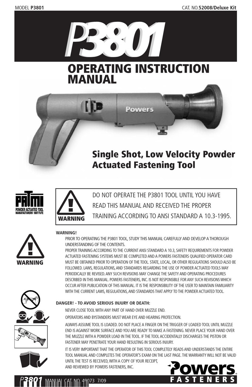 Powers P3801 Instruction Manual