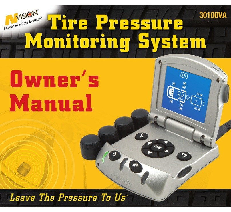 NVision TIRE PRESSURE MONITORING SYSTEM owner's manual