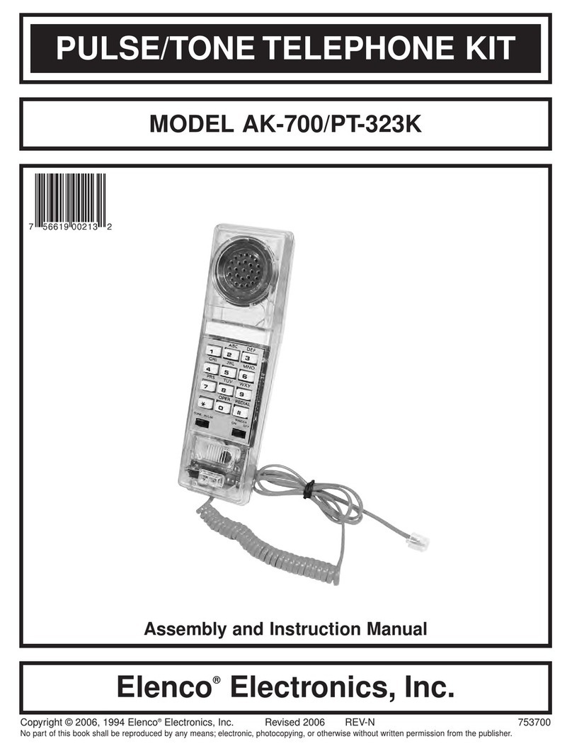 Elenco Electronics AK-700 Assembly and instruction manual