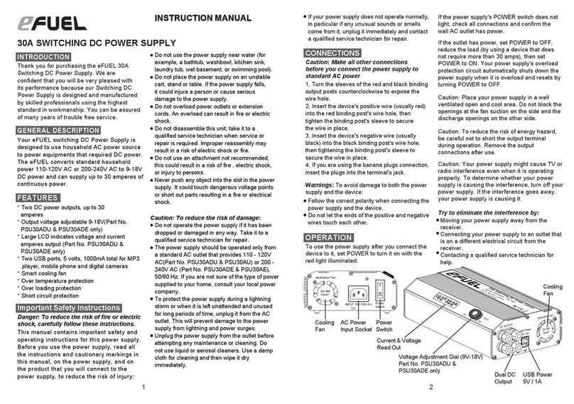 Skyrc PSU30ADU instruction manual