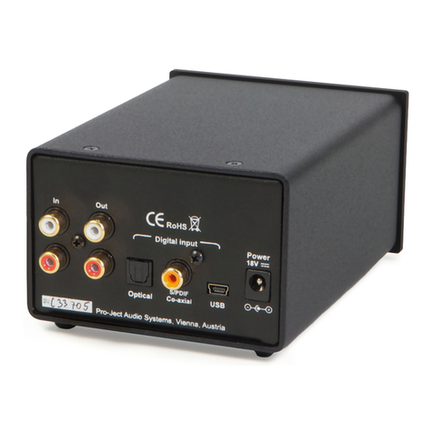 Pro-Ject Audio Systems Head Box DS User manual Pro-Ject Audio Systems Head Box DS User manual