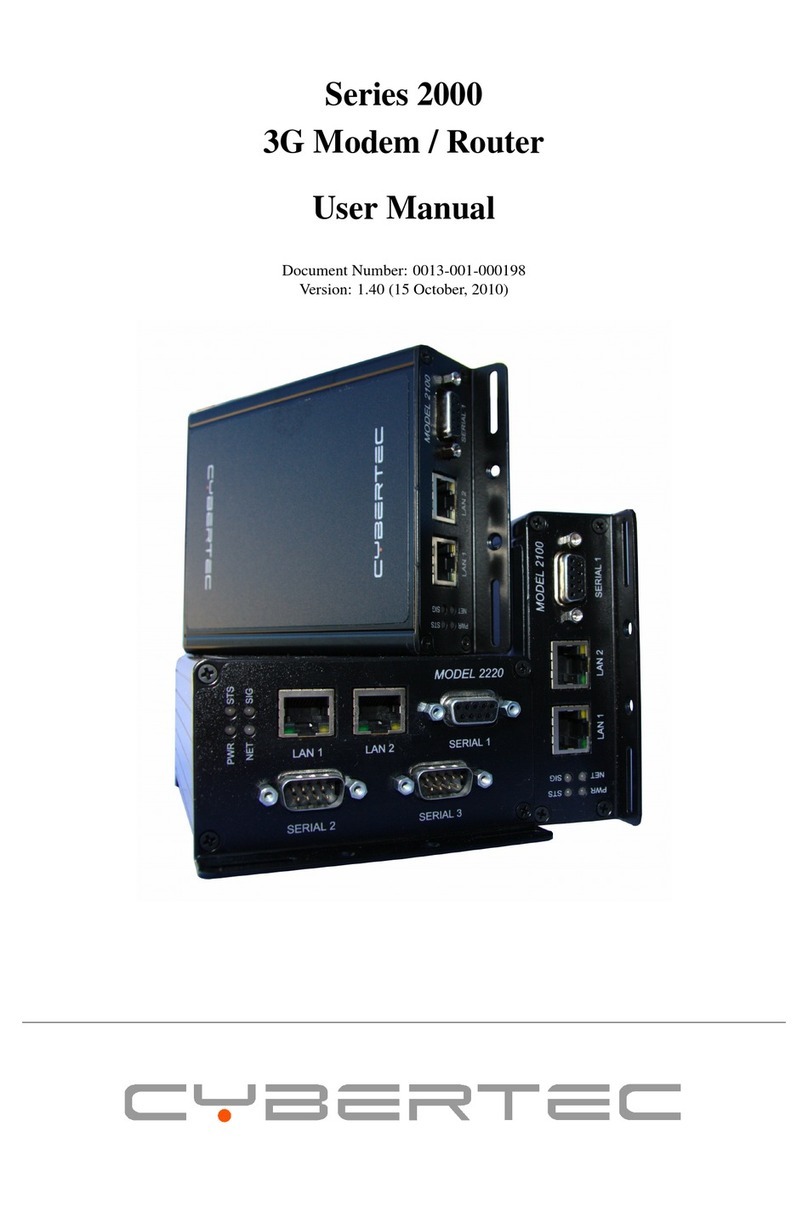 Cybertec Series 2000 user manual
