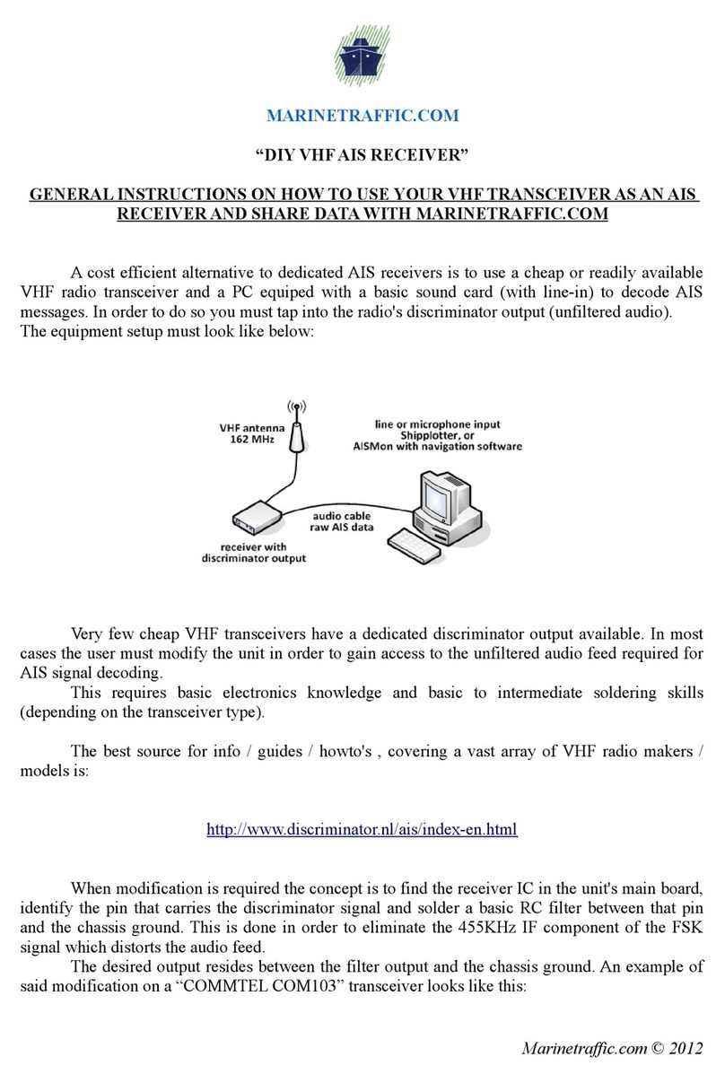 MARINETRAFFIC DIY VHF AIS RECEIVER instructions
