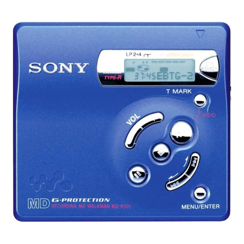 Sony MZ-R501 User manual
