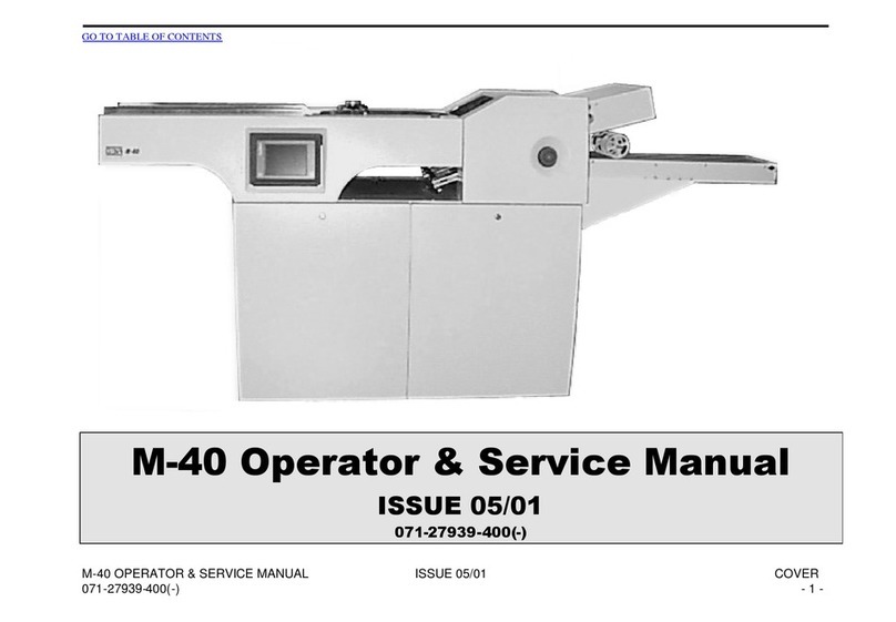 GBR Systems M-40 Operator's and service manual