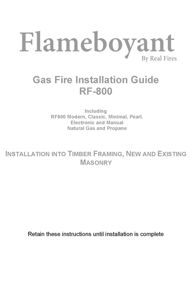 Real Fires RF800M(N/P) Modern User manual