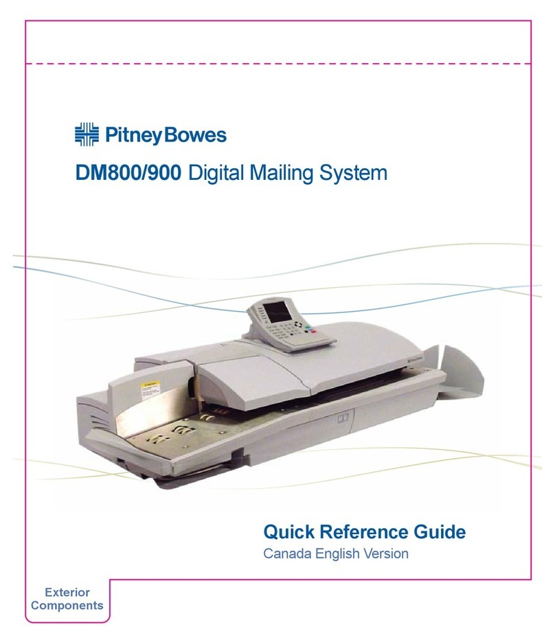Pitney Bowes DM800 Series User manual
