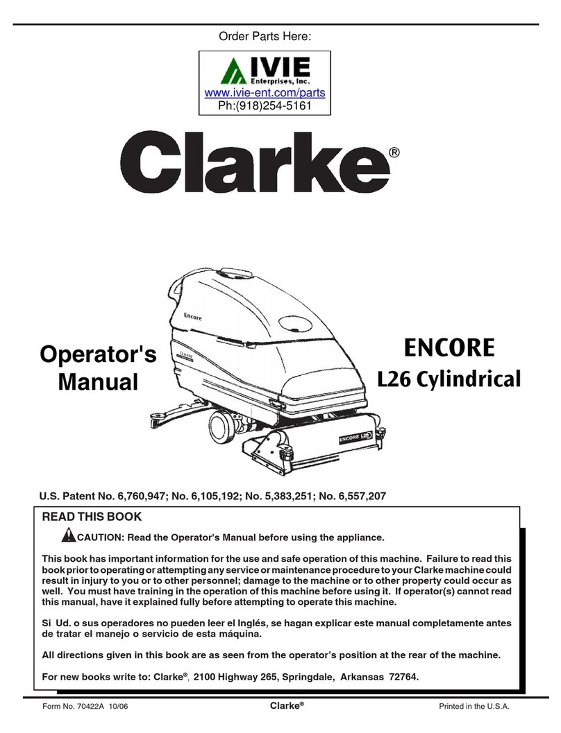 Clarke Encore L26 Cylindrical User manual