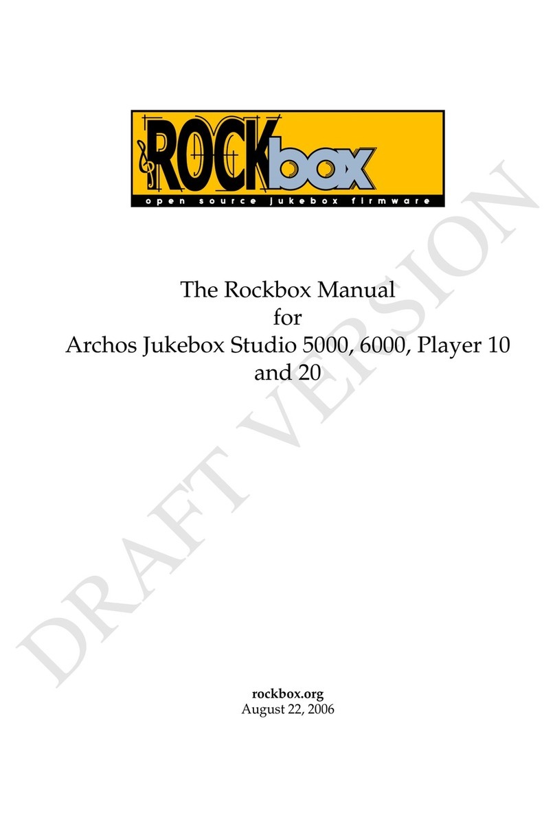 Rockbox Archos Jukebox Studio 5000 User manual