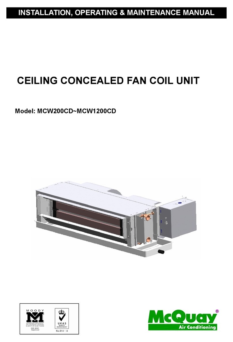 McQuay MCW200CD User manual
