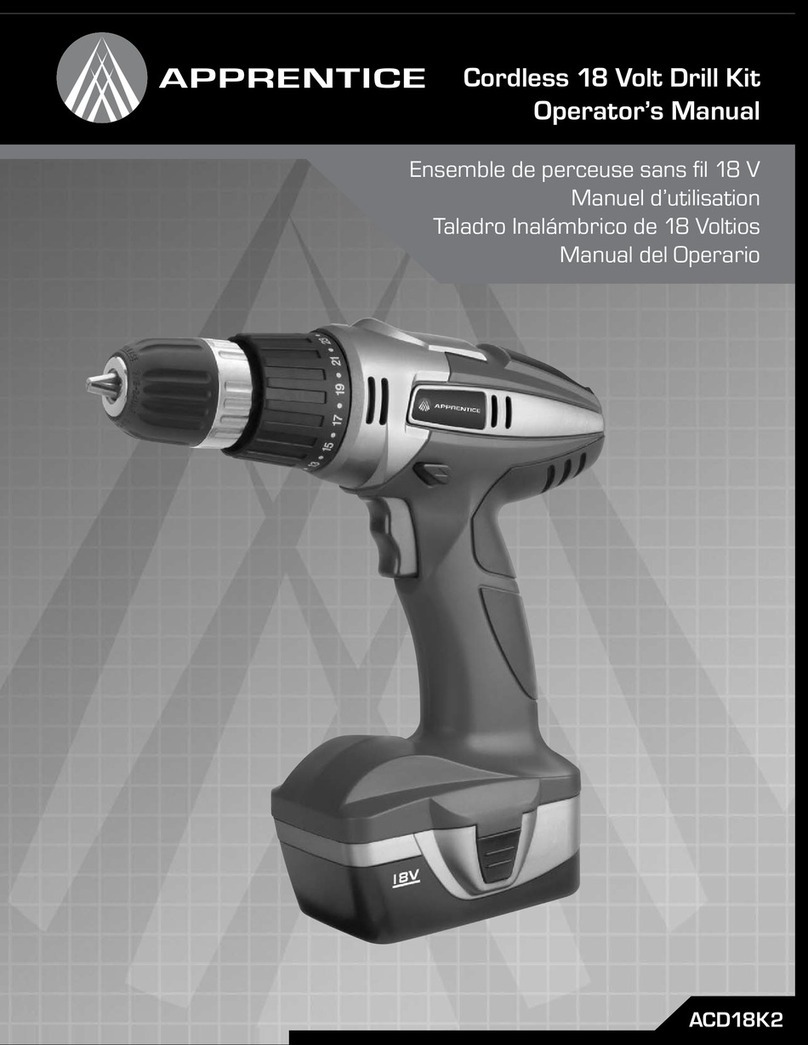 Apprentice ACD18K2 Operator's manual