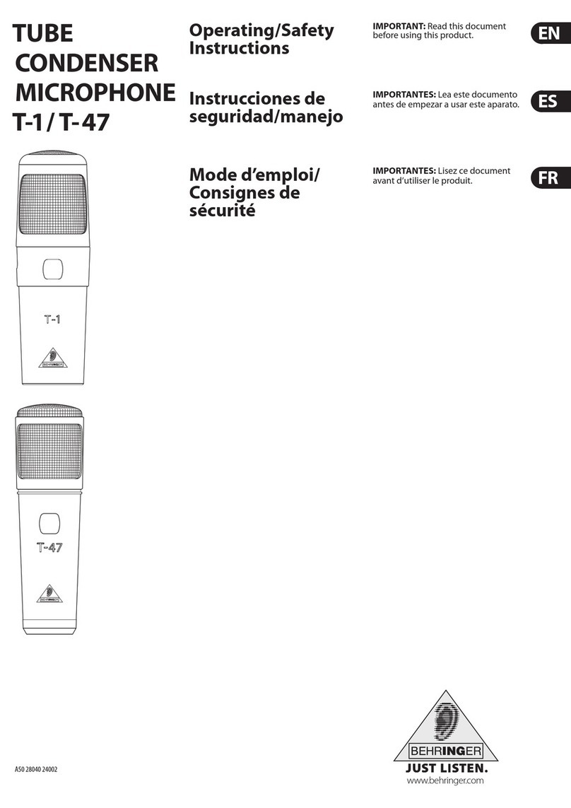 Behringer T-1 Assembly instructions