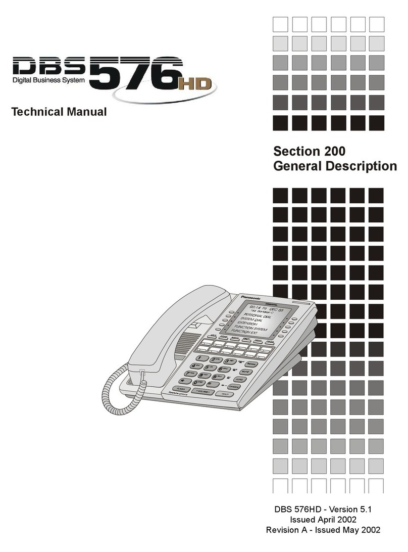 Panasonic DBS 576HD Technical manual