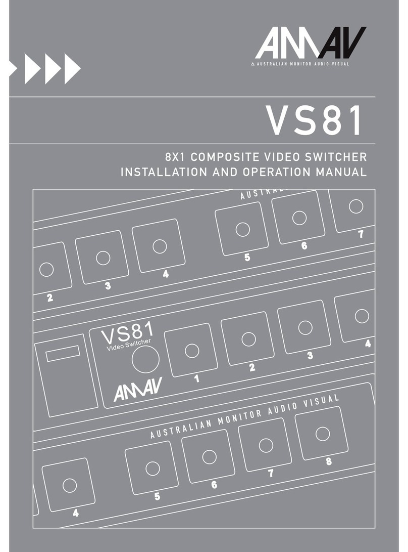AMAV VS81 Installation and operation manual