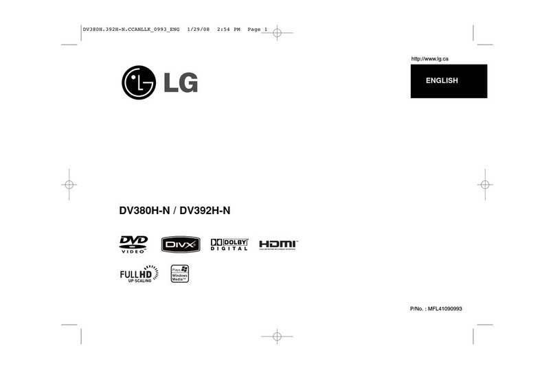 LG DV380H-N manual