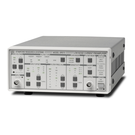 Stanford Research Systems SR570 user guide Stanford Research Systems SR570 user guide