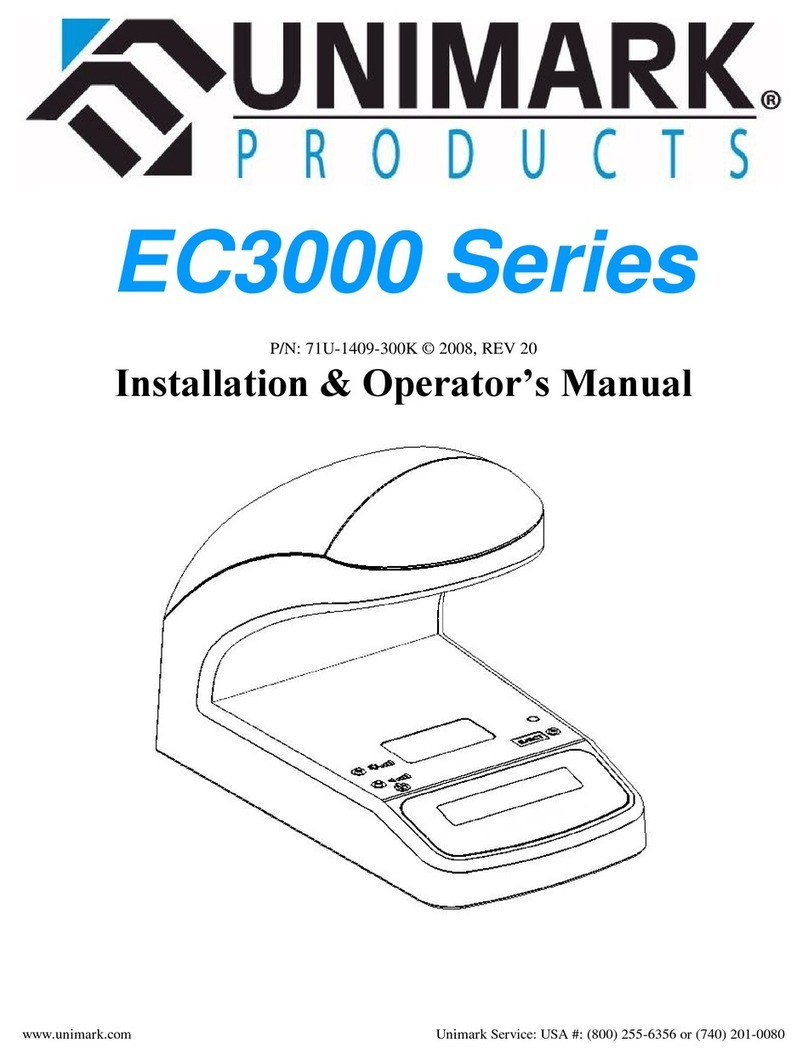 Unimark EC3000 Series Operator's manual