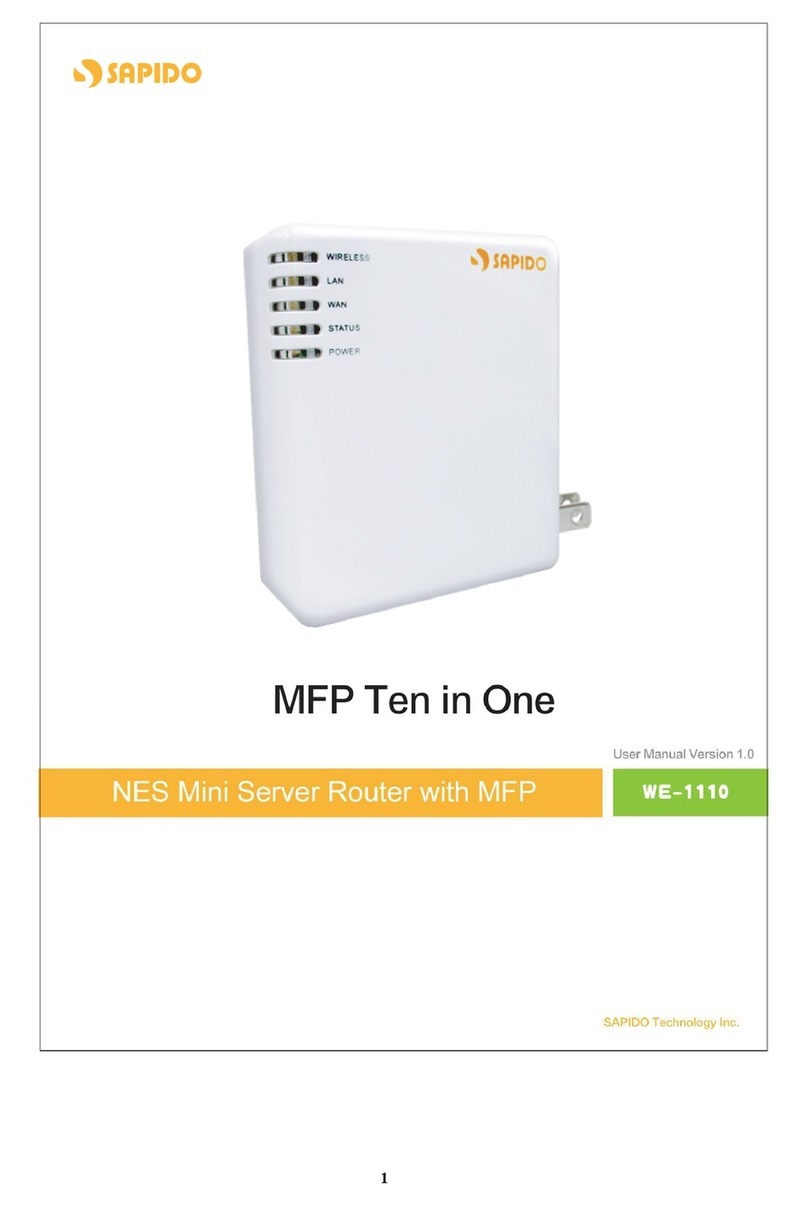 Sapido we 1110 User manual