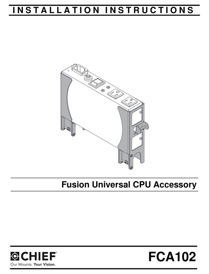 CHIEF FCA102 installation instructions