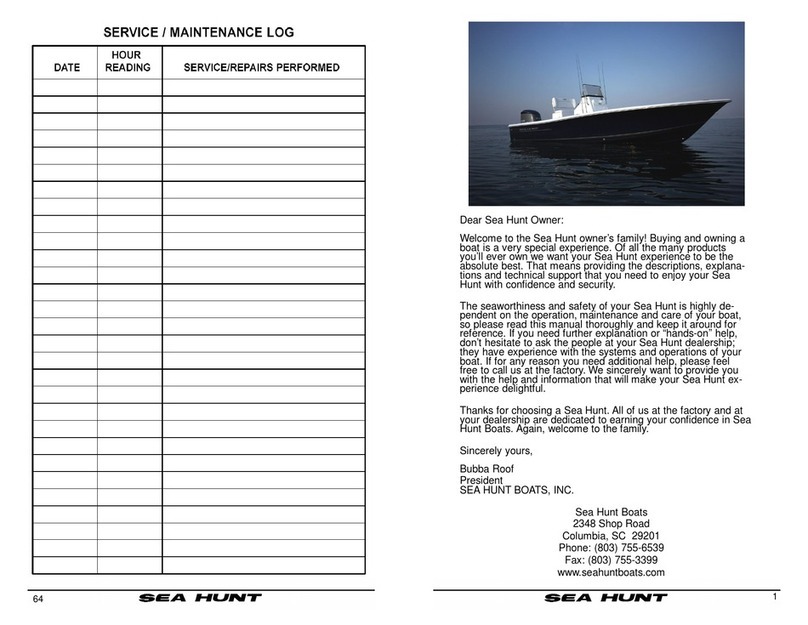 Sea Hunt 2012 Gamefish series owner's manual