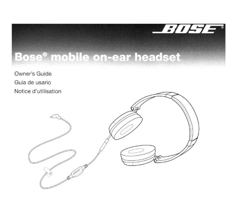 Bose Mobile On-Ear Headset User manual