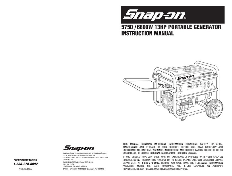Snap-On 5750 instruction manual