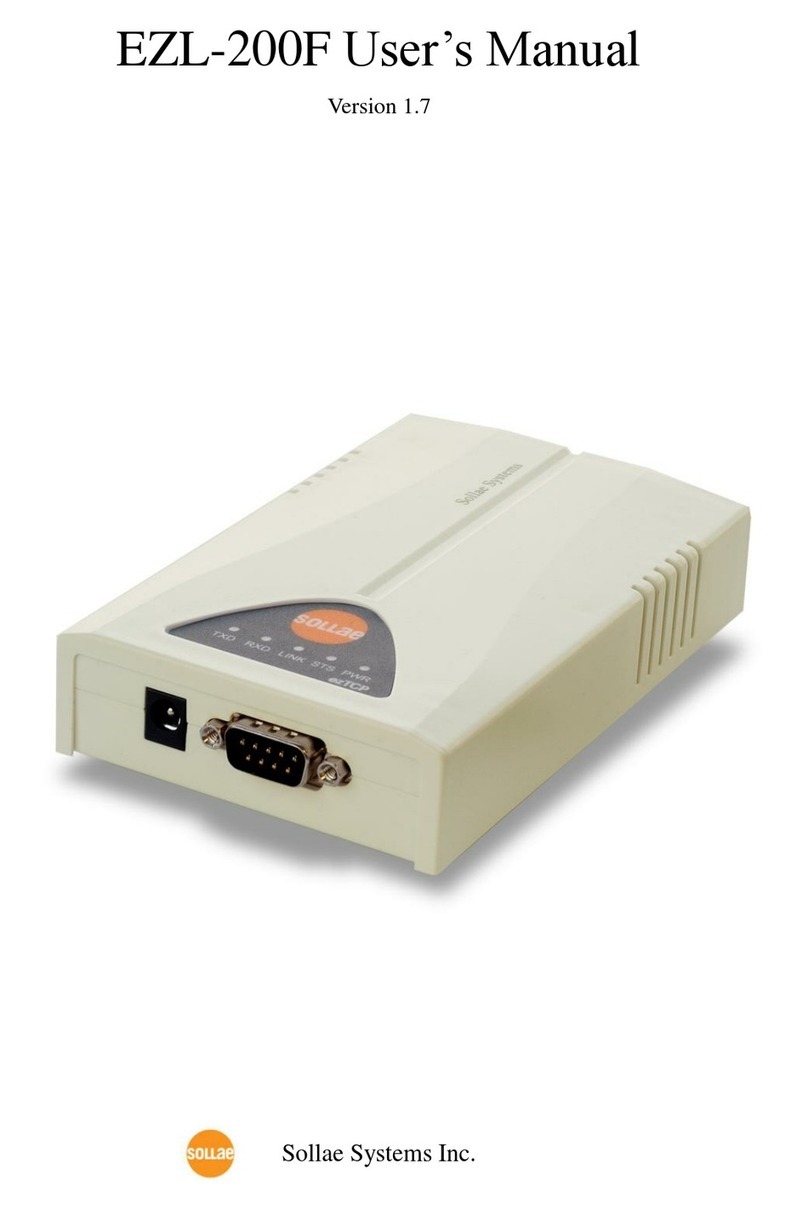 Sollae Systems EZL-200F user manual