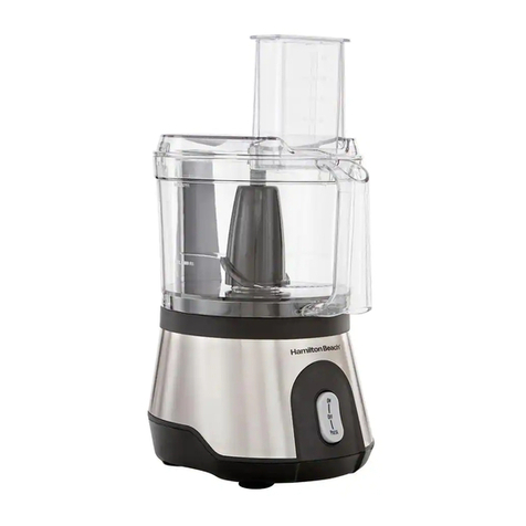 Hamilton Beach Hamilton Beach Food Processor User manual