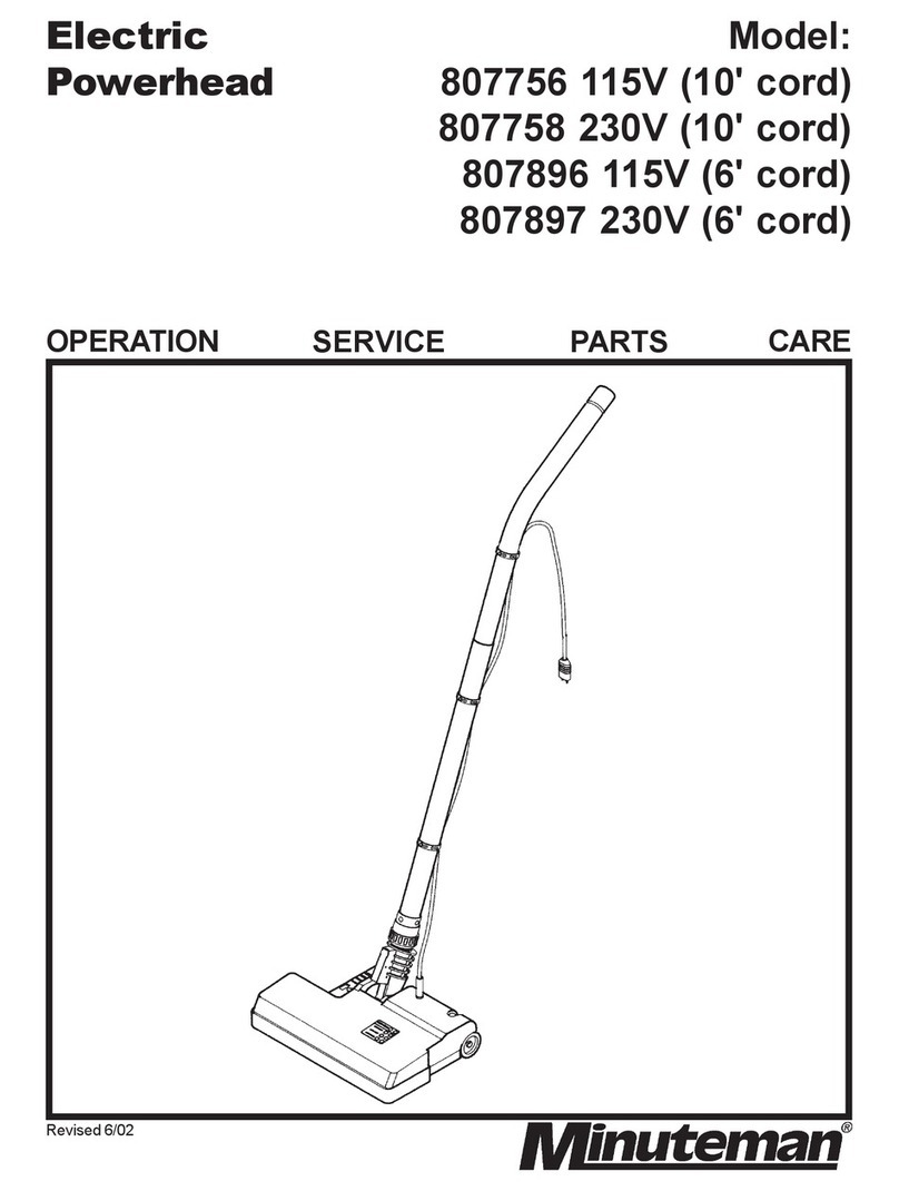 Minuteman 807756 Operation & service guide