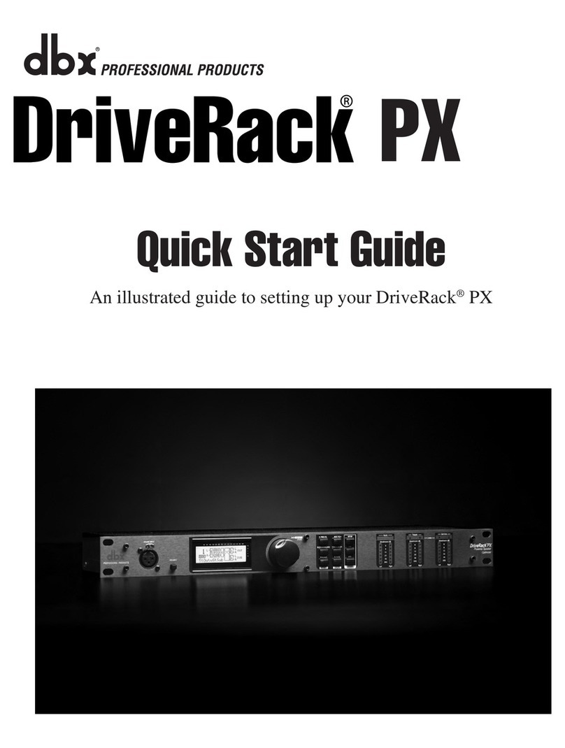 dbx DriveRack PX quick start guide