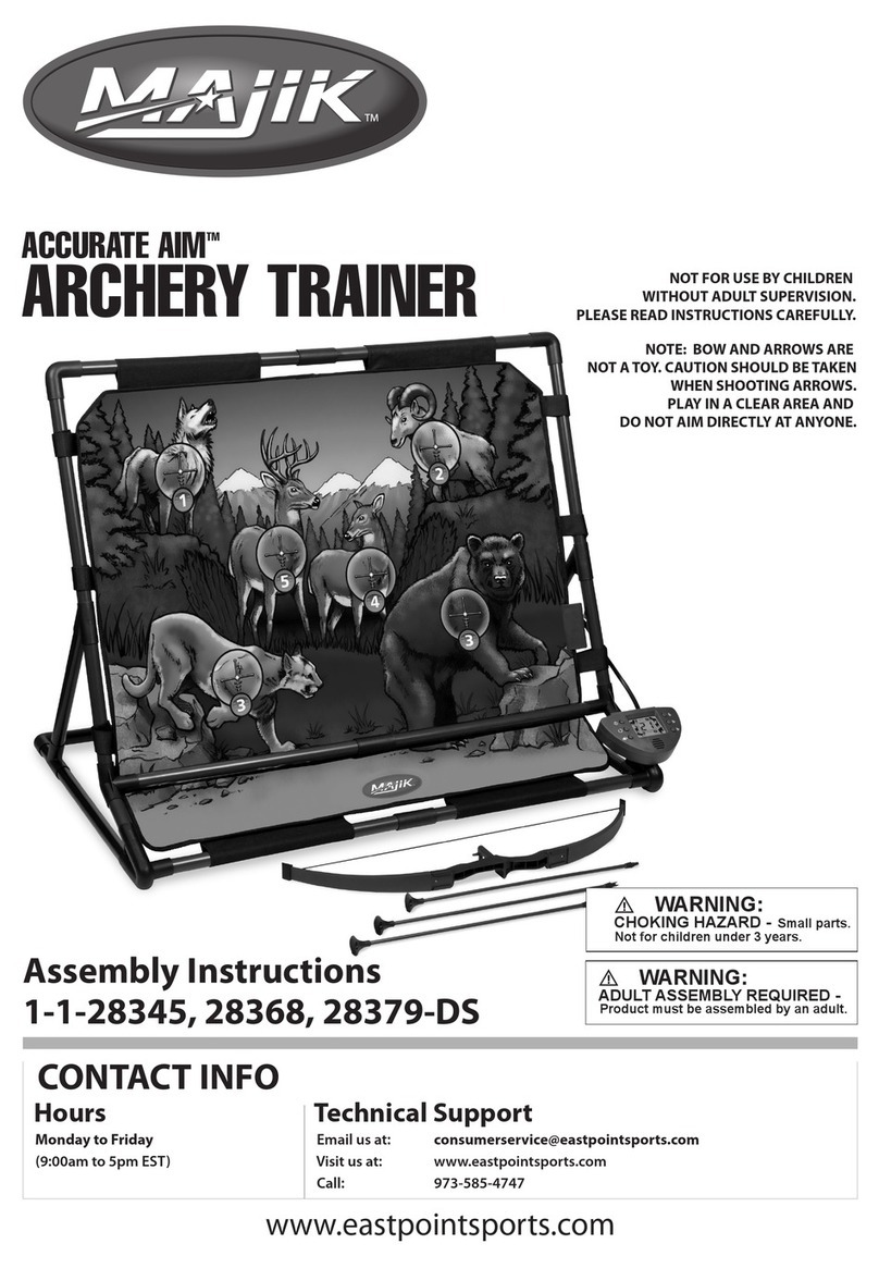 Majik Accurate Aim Archery Trainer Assembly instructions Majik Accurate Aim Archery Trainer Assembly instructions