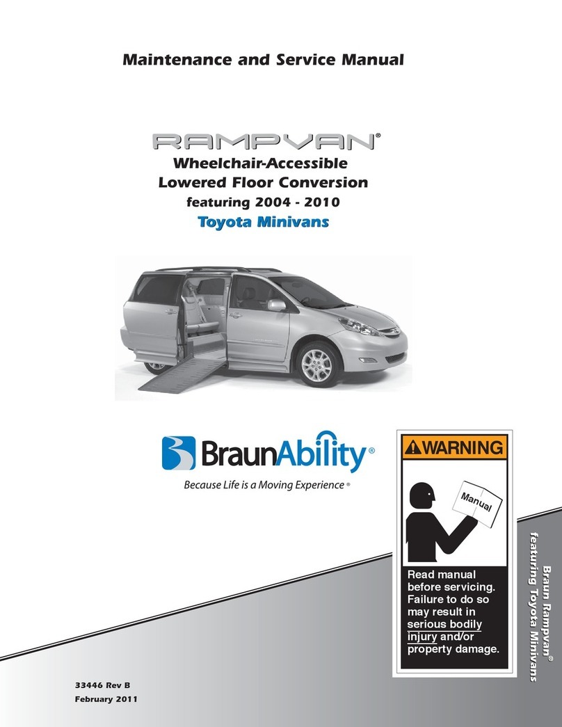 BraunAbility Rampvan Maintenance and service manual