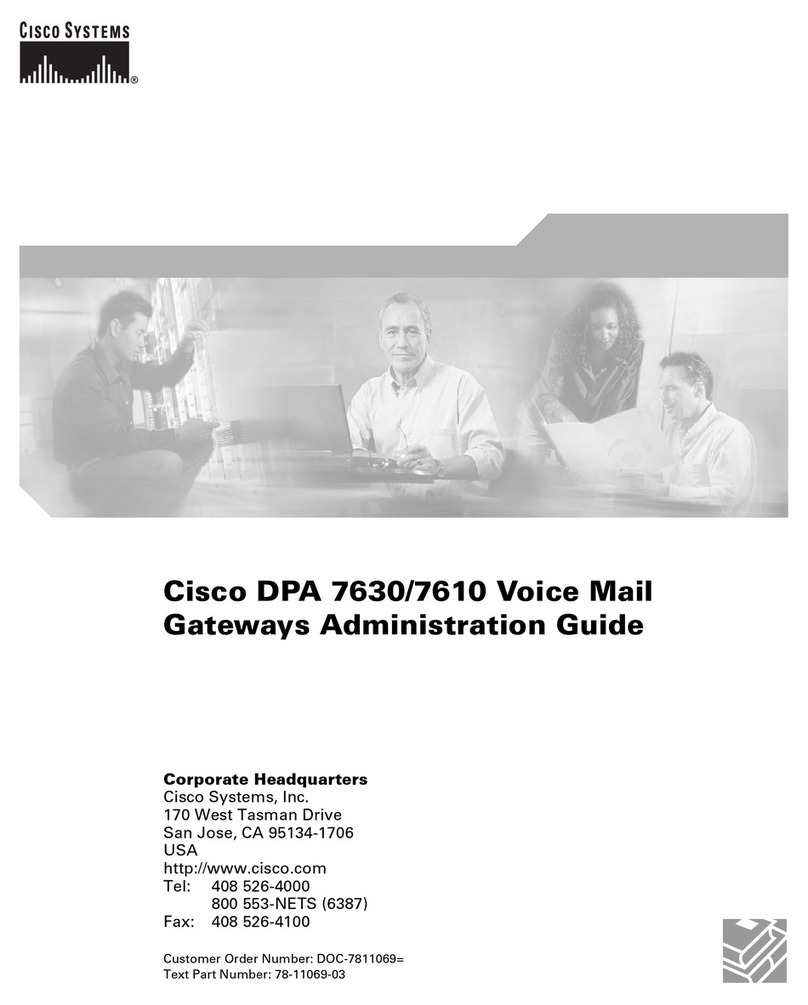 Cisco DPA 7610 Instruction Manual