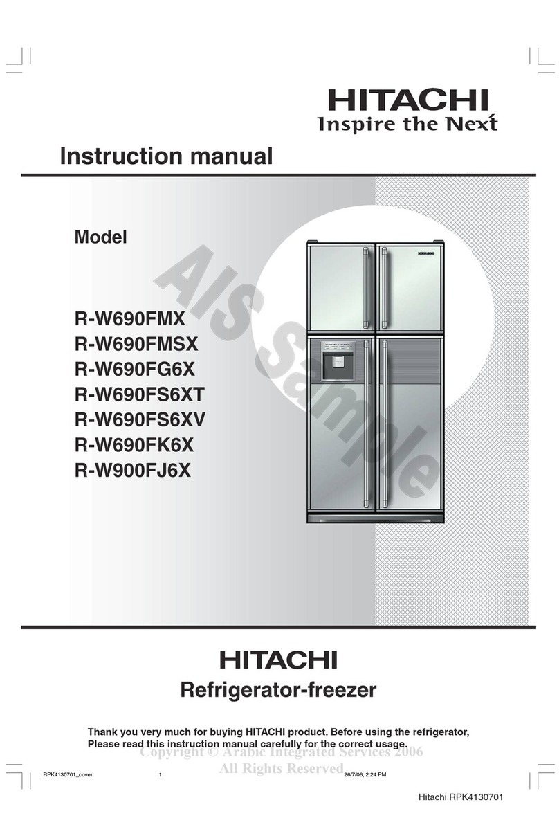 Hitachi R-W690FMX User manual