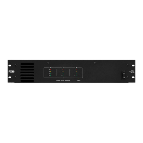 Rane MA3 Operator's manual