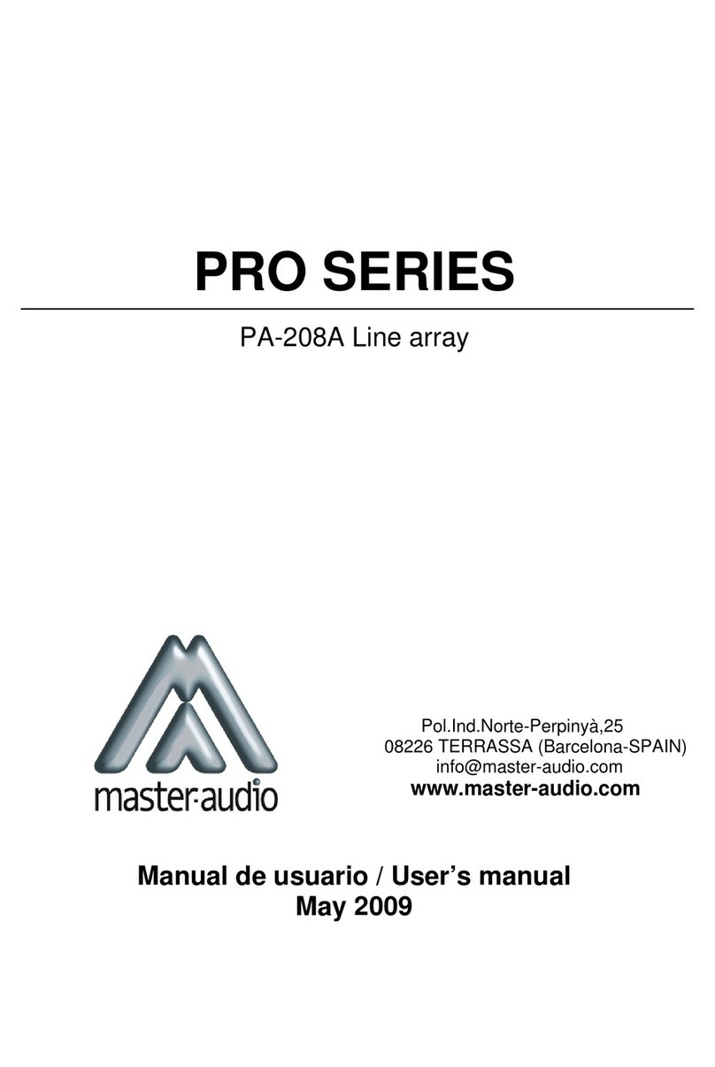 Master audio PA208A User manual Master audio PA208A User manual