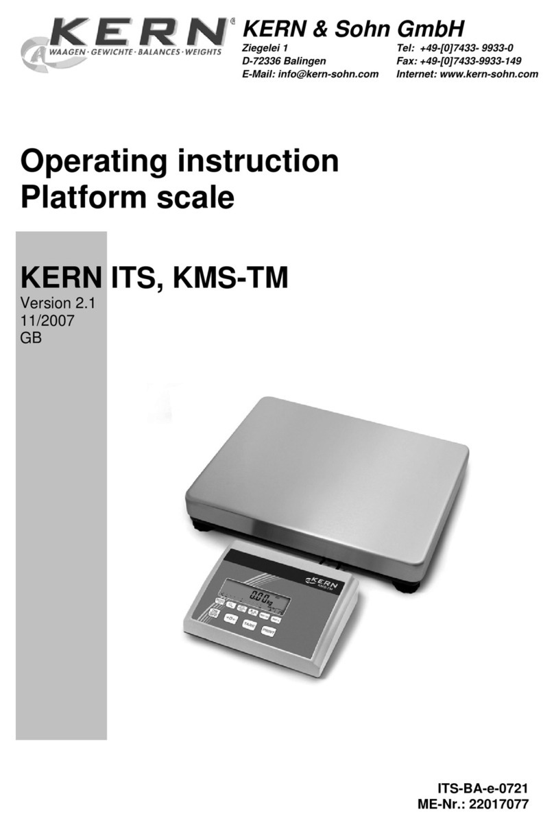KERN ITS Operating	 instruction