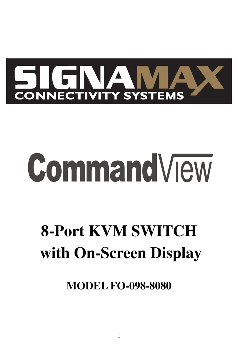 SignaMax CommandView FO-098-8080 User manual