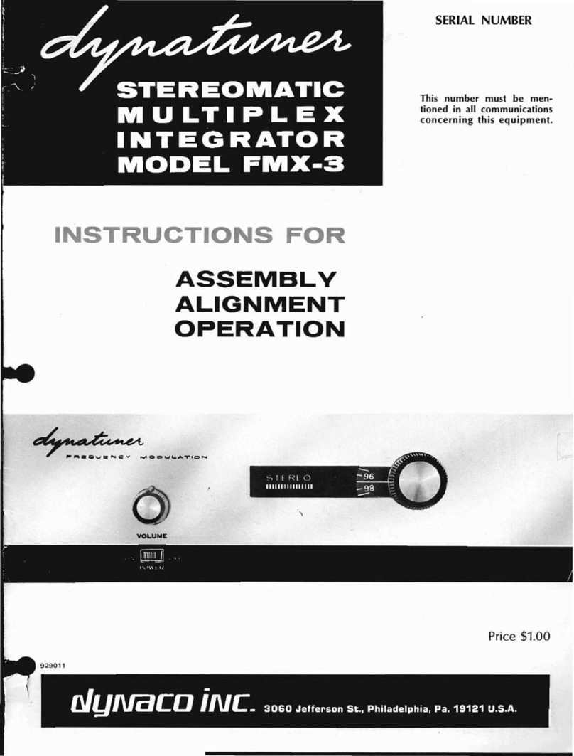 Dynatuner FMX-3 Assembly instructions