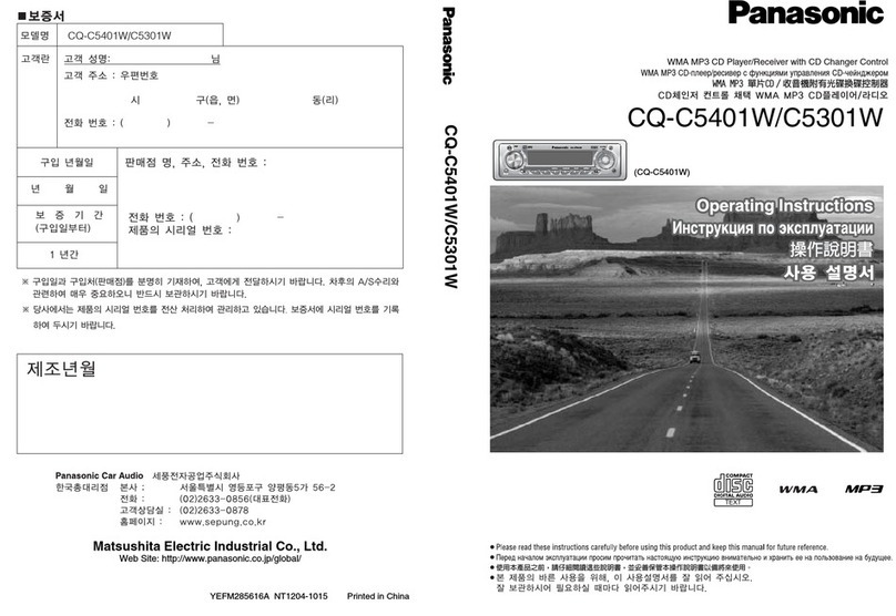 Panasonic CCQ-C5401W User manual