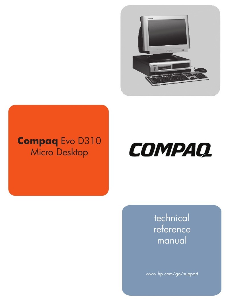 Compaq Evo D310 Microtower Technical reference manual