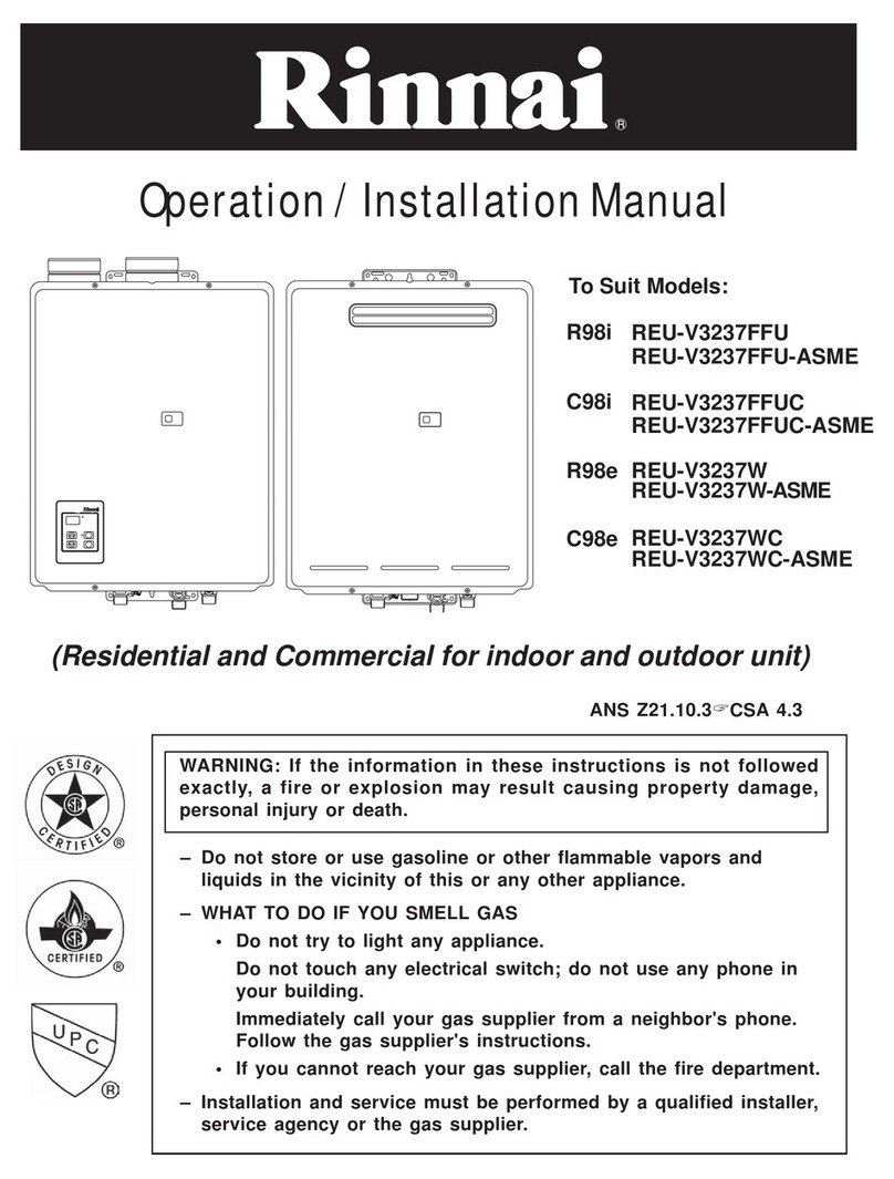 Rinnai REU-V3237FFU User manual