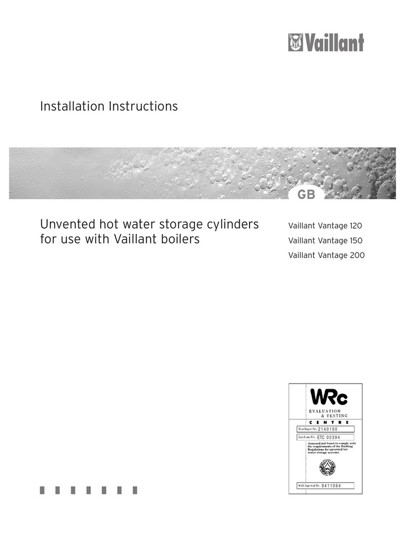 Vaillant Vantage 120 installation instructions