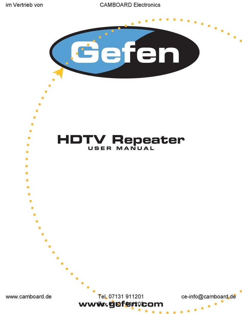 Gefen ex-tend-it HDTV Repeater user manual