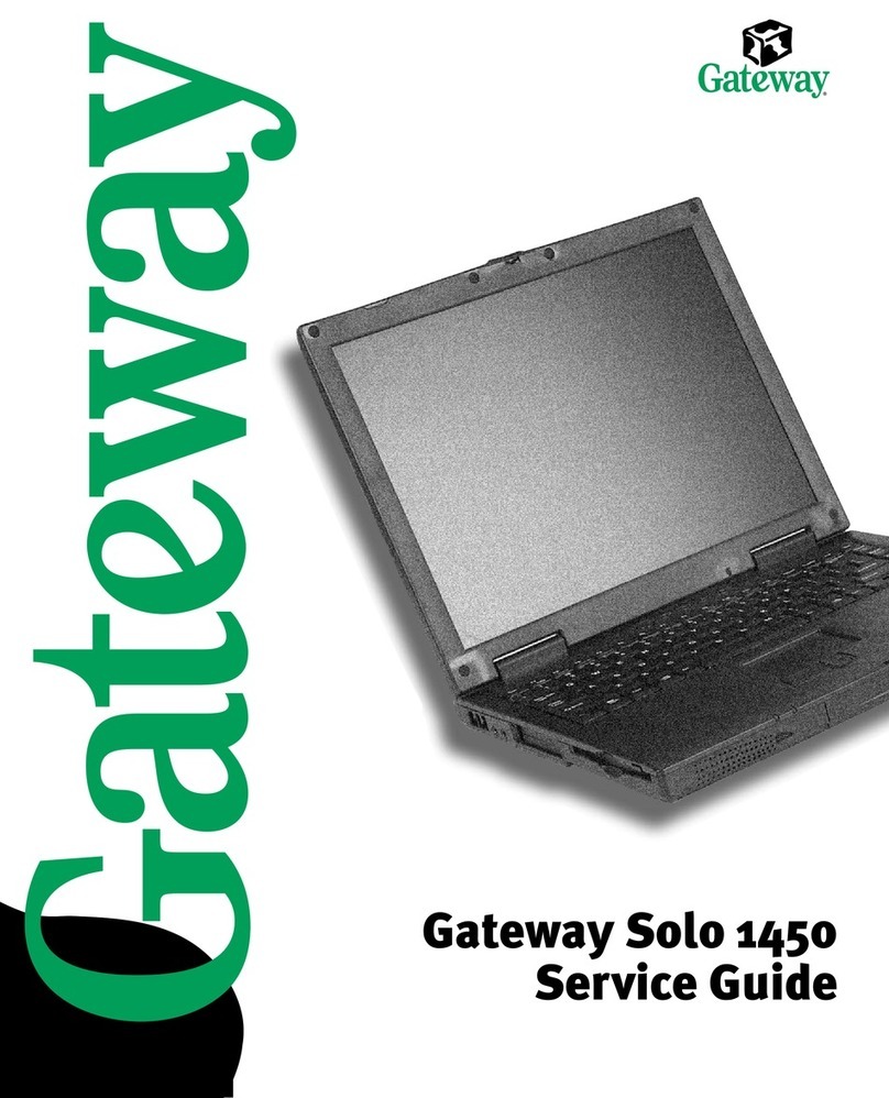 Gateway Solo 1450 User manual