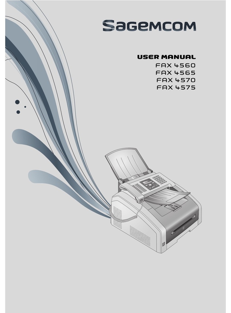 SAGEMCOM FAX 4575 user manual