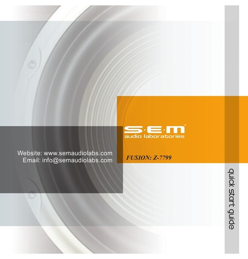 S.E.M. Fusion Z-7799 quick start guide